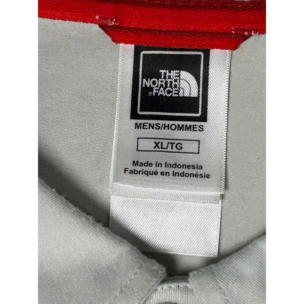 The North Face Polo Shirt Mens XL Grey Solid Zip Pocket Short Sleeve Hiking